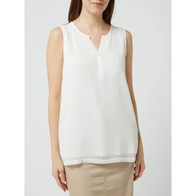 Fransa Top bluzkowy z przodem w kontrastowym kolorze model ‘Zawov’