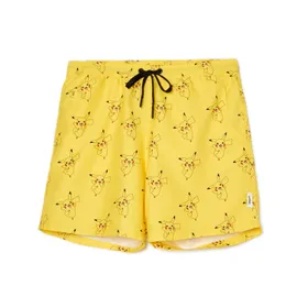 Żółte szorty kąpielowe z Pikachu