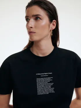 T-shirt oversize - Czarny