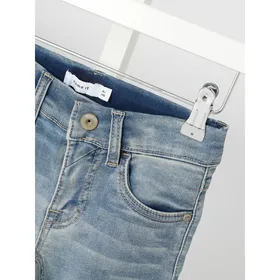 Name It Szorty jeansowe z dzianiny dresowej stylizowanej na denim model ‘Theo’