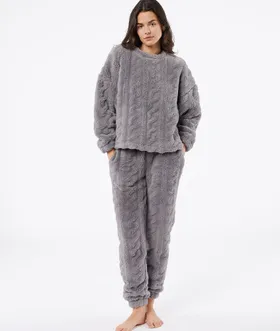 Nalane Pantalon De Pyjama - Szary