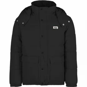 Męska kurtka puchowa pikowana FILA TIREBOLU oversized puff jacket - czarna