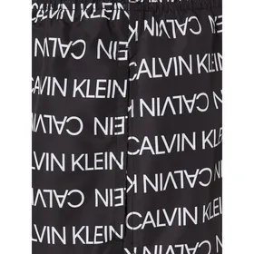 Calvin Klein Underwear Spodenki kąpielowe ze wzorem z logo – wodoodporne