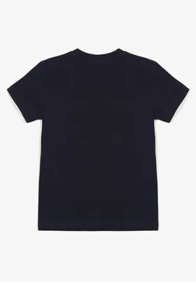 Granatowy T-shirt Oraleia