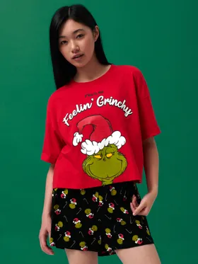 Piżama Grinch - Czerwony