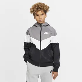 Kurtka dla dużych dzieci Nike Sportswear Windrunner - Szary