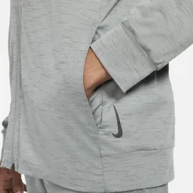 Męska kurtka z zamkiem na całej długości Nike Yoga Dri-FIT - Szary
