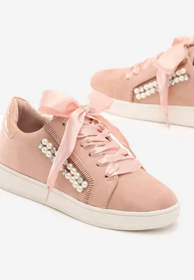 Różowe Sneakersy Margarett