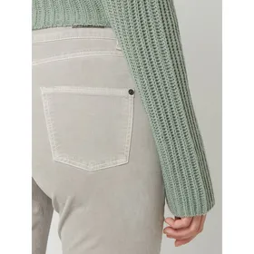 Cambio Spodnie z aksamitu o kroju slim fit z dodatkiem streczu model ‘Posh’
