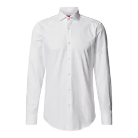 HUGO Koszula biznesowa o kroju slim fit z czystej bawełny model ‘Kason’
