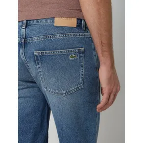 Lacoste Szorty jeansowe o kroju slim fit z bawełny