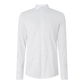 OLYMP Level Five Koszula biznesowa o kroju slim fit z dżerseju z bardzo długim rękawem