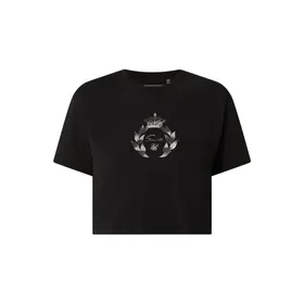 SIK SILK T-shirt krótki z metalicznym logo