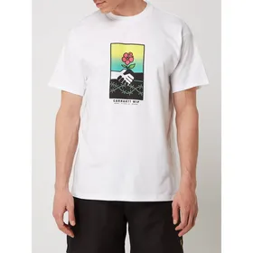 Carhartt Work In Progress T-shirt z bawełny ekologicznej z napisem