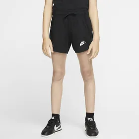 Spodenki z dżerseju dla dużych dzieci (dziewcząt) Nike Sportswear - Czerń