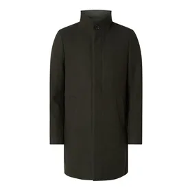 Matinique Krótki płaszcz z wyjmowaną plisą w kontrastowym kolorze model ‘Harvey’