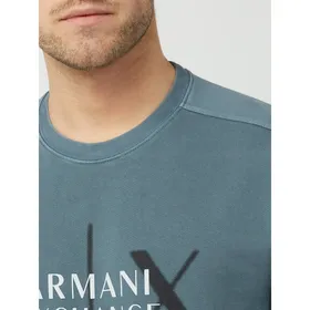 ARMANI EXCHANGE Bluza z bawełny z nadrukiem z logo