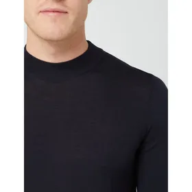 BOSS Sweter z żywej wełny model ‘Bjarno’