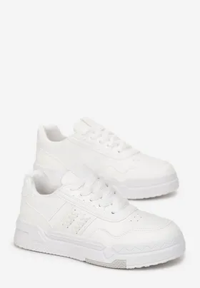 Białe Sneakersy na Platformie Faelindra
