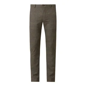 JOOP! Jeans Chinosy o kroju slim fit ze wzorem w kratę glencheck model ‘Steen’
