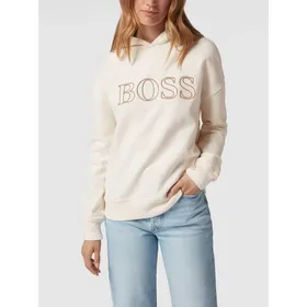 BOSS Casualwear Bluza z kapturem z wyhaftowanym logo