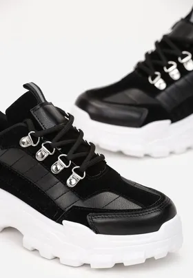 Czarne Sneakersy Oneim