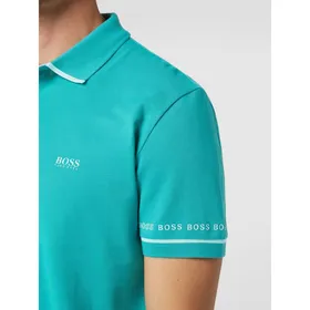 BOSS Athleisurewear Koszulka polo z napisami z logo