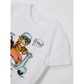 Name It T-shirt z bawełny ekologicznej model ‘Alvin’