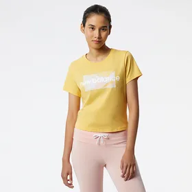 Koszulka New Balance WT21555WHF – żółta