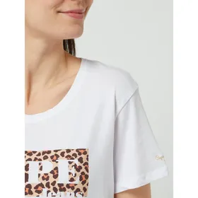Pepe Jeans T-shirt z detalami z logo model ‘Christina’