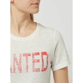SUNCOO PARIS T-shirt z mieszanki lnu model ‘Mayron’