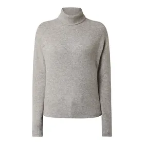Pieces Sweter z wywijanym kołnierzem z dodatkiem wełny model ‘Skyla’