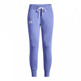 Damskie spodnie dresowe UNDER ARMOUR Rival Fleece Joggers - niebieskie