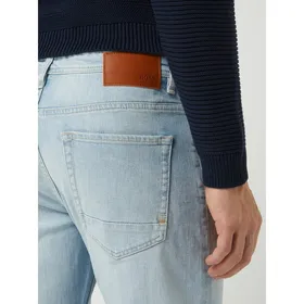 BOSS Casualwear Jeansy o kroju tapered fit z dodatkiem streczu model 'Taber'