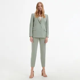 Garniturowe spodnie - Zielony