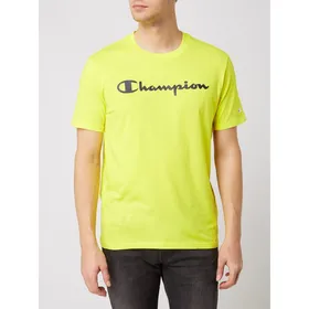 CHAMPION T-shirt z o kroju comfort fit z gumowanym nadrukiem z logo