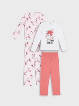 Piżamy 2 pack - Różowy