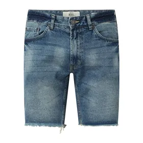 Redefined Rebel Szorty jeansowe o kroju regular fit z bawełny model ‘Osaka’