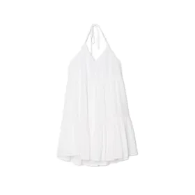 Luźna biała sukienka