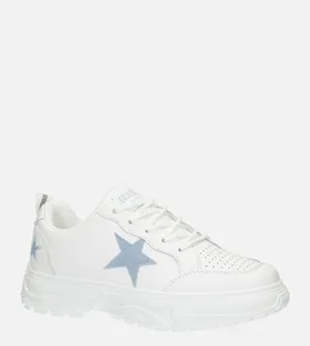 Białe buty sportowe sneakersy sznurowane Casu 20G15/BL
