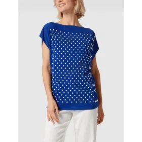 Lauren Ralph Lauren T-shirt ze wzorem w grochy i nadrukiem z logo