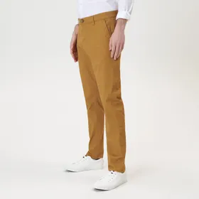 Spodnie chino slim - Żółty