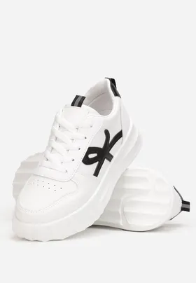 Biało-Czarne Sneakersy Mosila