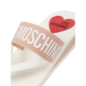 Love Moschino Japonki z nadrukiem z logo