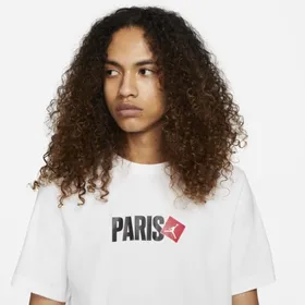 Męski T-shirt z krótkim rękawem Jordan Paris - Biel