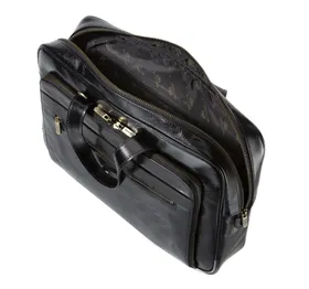 Męska torba na laptopa 15,6" skórzana vintage z licznymi kieszeniami