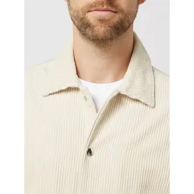 MCNEAL Koszula sztruksowa o kroju slim fit z bawełny