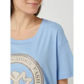 MOS MOSH T-shirt z ozdobnymi kamieniami model ‘Leah’