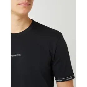 CK Calvin Klein T-shirt z detalami z logo