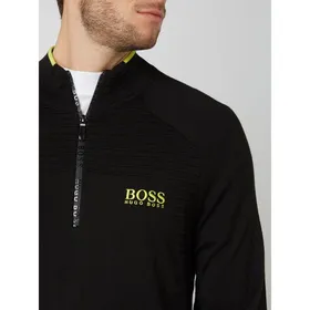 BOSS Athleisurewear Bluza z kołnierzem z logo model ‘Zaogo’
